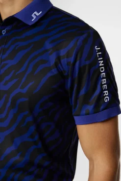 Golf|Polo Shirts<J.Lindeberg Tour Tech Print Polo TourTigerClematisM