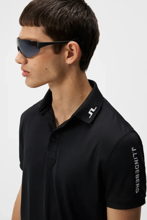 Golf|Polo Shirts<J.Lindeberg Tour Tech Reg Fit Golf Polo Black