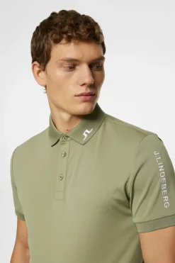 Golf|Polo Shirts<J.Lindeberg Tour Tech Slim Fit Polo OilGreen