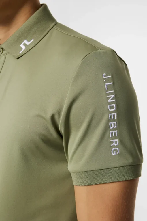 Golf|Polo Shirts<J.Lindeberg Tour Tech Slim Fit Polo OilGreen