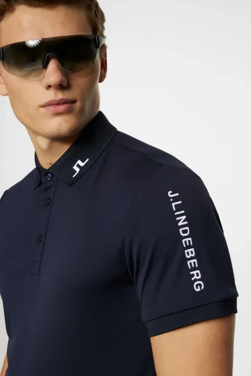 Golf|Polo Shirts<J.Lindeberg Tour Tech Slim Fit Polo JLNavy