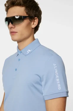 Golf|Polo Shirts<J.Lindeberg Tour Tech Slim Fit Polo RainWashed