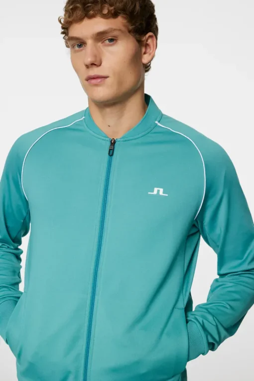 Tennis|Sweaters<J.Lindeberg Traven Track Jacket Teal