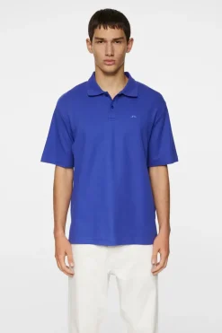 Polo Shirts|Tops<J.Lindeberg Trond Polo Pique ClematisBlue