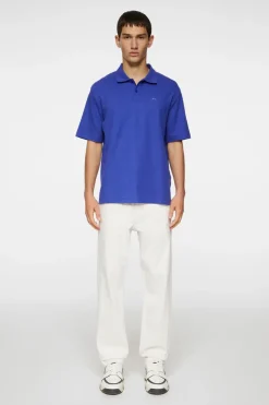 Polo Shirts|Tops<J.Lindeberg Trond Polo Pique ClematisBlue