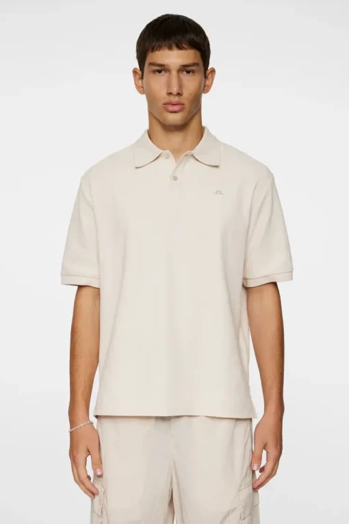 Polo Shirts|Tops<J.Lindeberg Trond Polo Pique Moonbeam
