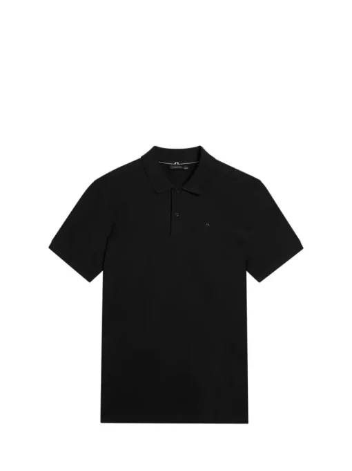 Polo Shirts|Tops<J.Lindeberg Troy Polo Shirt Seasonal Pique Black