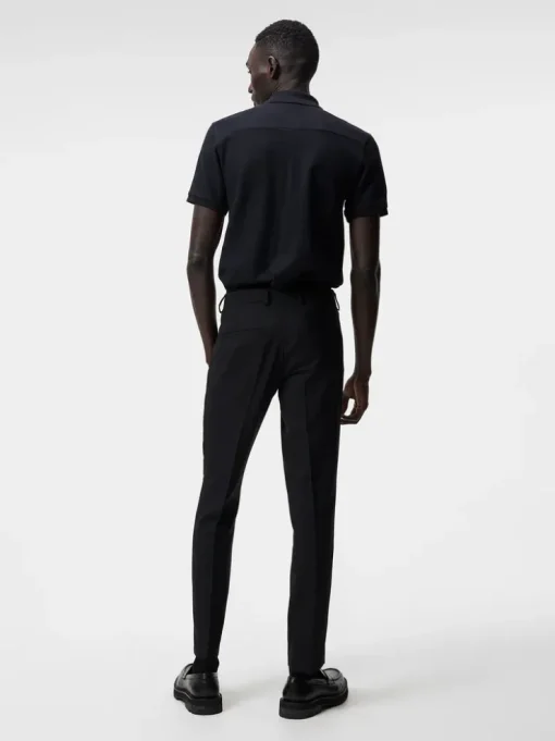 Polo Shirts|Tops<J.Lindeberg Troy Polo Shirt Seasonal Pique Black