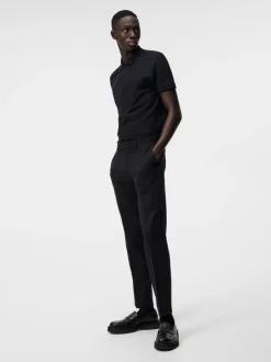 Polo Shirts|Tops<J.Lindeberg Troy Polo Shirt Seasonal Pique Black