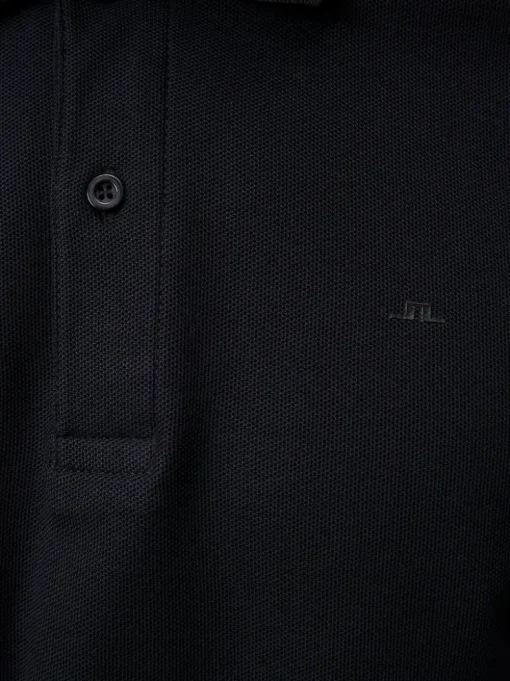 Polo Shirts|Tops<J.Lindeberg Troy Polo Shirt Seasonal Pique Black