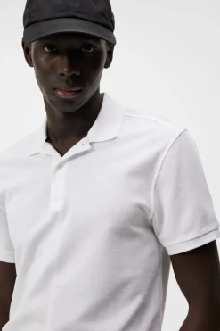 Polo Shirts|Tops<J.Lindeberg Troy Polo Shirt Seasonal Pique White