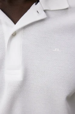 Polo Shirts|Tops<J.Lindeberg Troy Polo Shirt Seasonal Pique White