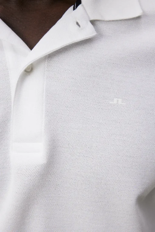 Polo Shirts|Tops<J.Lindeberg Troy Polo Shirt Seasonal Pique White
