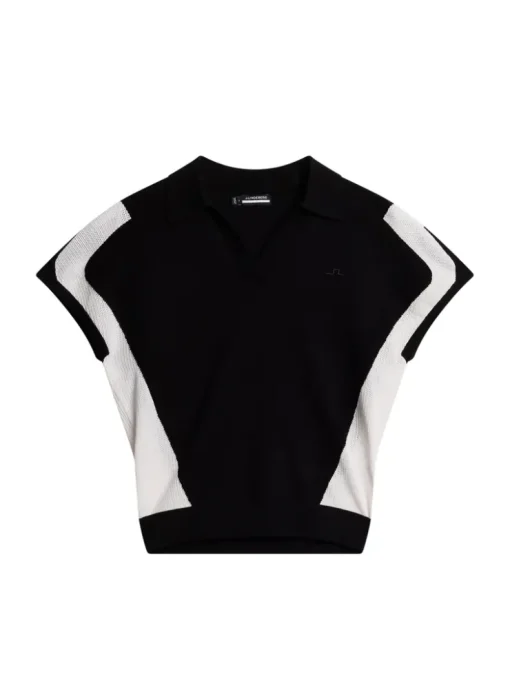 Golf|Knitwear<J.Lindeberg Vita Knitted Polo Shirt Black