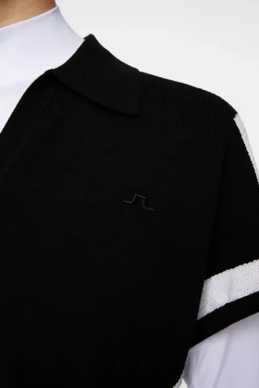 Golf|Knitwear<J.Lindeberg Vita Knitted Polo Shirt Black