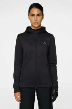 Golf|Ski<J.Lindeberg W Aerial Zip Hood Black