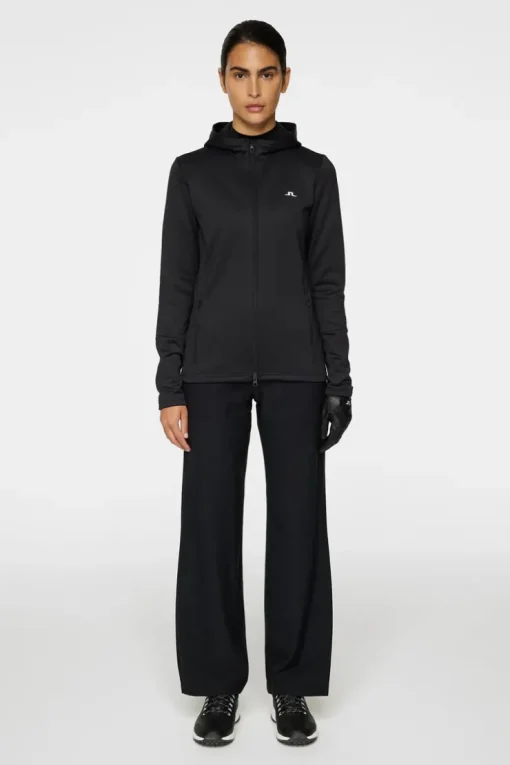 Golf|Ski<J.Lindeberg W Aerial Zip Hood Black