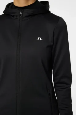 Golf|Ski<J.Lindeberg W Aerial Zip Hood Black