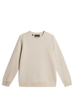 Active|Sweaters<J.Lindeberg W Alpha Crew Neck Moonbeam