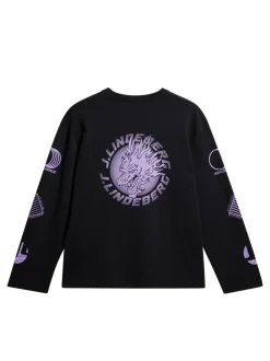 Tops|T-shirts<J.Lindeberg Walsh LS Print T-shirt Black