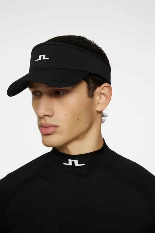 Golf|Golf Caps<J.Lindeberg Yaden Visor Black